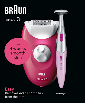 epilátor + zastřihovač na linii bikin Silk·épil 3 Braun