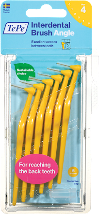 Interdentalna kotna ščetka, velikost 4  TePe