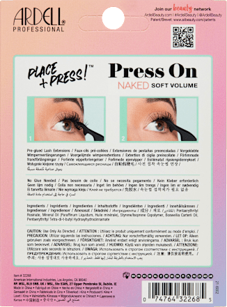 Künstliche Wimpern Set Naked Press On Soft Volume ARDELL