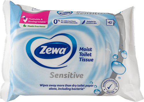 Sensitive - vlažni toaletni papir Zewa