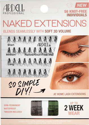 Künstliche Wimpern Set Naked Extensions ARDELL