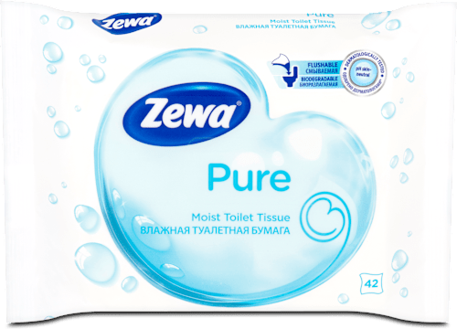 Hârtie igienică umedă Pure Zewa