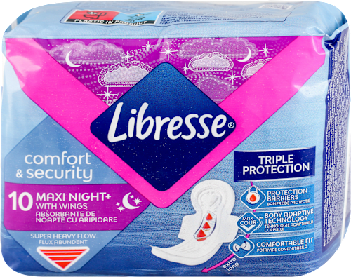 MAXI+ GOODNIGHT - noćni higijenski ulošci sa krilcima  Libresse