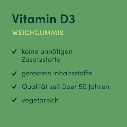Vitamin D3 Weichgummis 500 IU 60 St Nature’s Bounty
