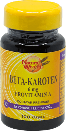 Beta-karoten kapsule Natural Wealth