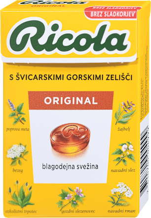 Trdi zeliščni bonboni Original Herb Ricola