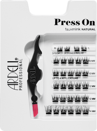 Künstliche Wimpern Press On Fauxmink Natural mit Applikator ARDELL