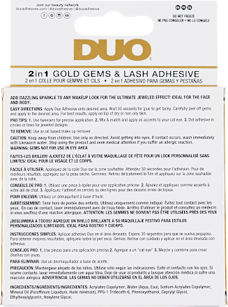 Wimpernkleber Duo 2in1 Gold Gems & Lash Adhesive DUO