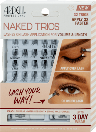 Künstliche Wimpern Naked Trios Set ARDELL
