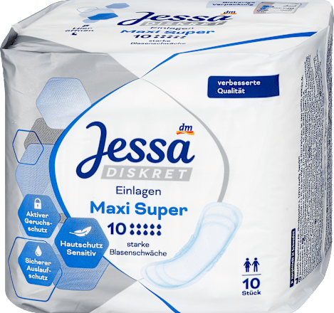 Einlagen Inkontinenz Maxi Super, 10 St