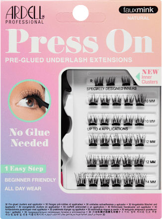 Künstliche Wimpern Press On Fauxmink Natural mit Applikator ARDELL
