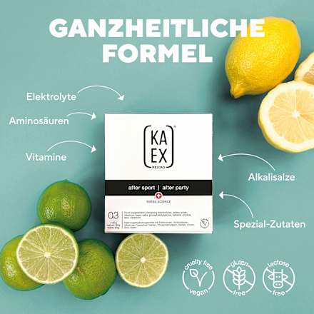 Wissenschaftliche Komplettmixtur Recovery After Sport | After Party (3 x 30g) KA-EX Reload