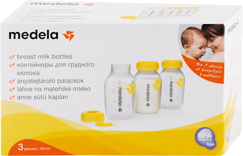 Súprava 3 fliaš na uskladnenie mlieka Medela