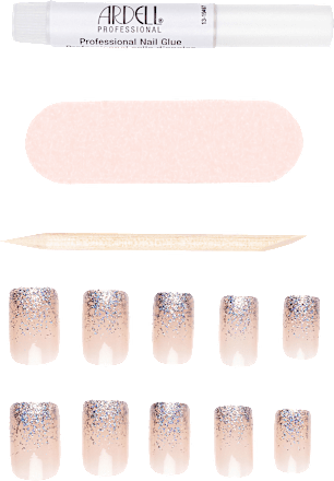 Künstliche Nägel Nail Addict French Glitter ARDELL