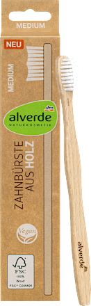 Zahnbürste aus Holz medium alverde NATURKOSMETIK