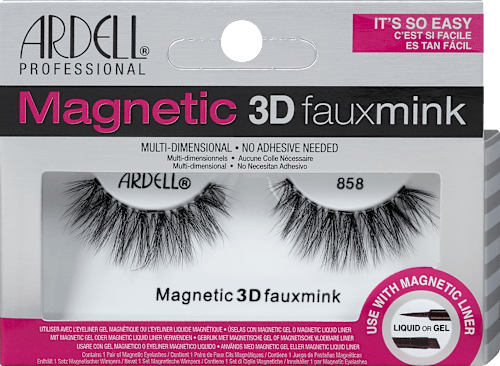 Künstliche Wimpern 3D Magnetic 858 FauxMink (1 Paar) ARDELL