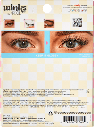 Künstliche Wimpern Set Winks mit Lippenöl ARDELL