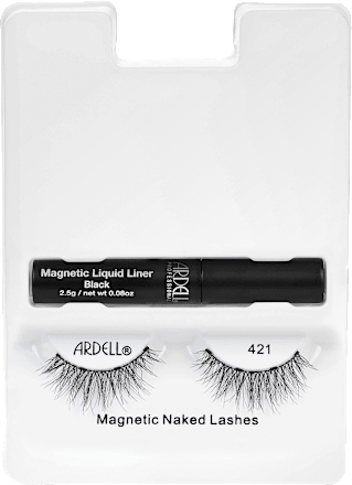 Künstliche Wimpern 421 Magnetic Naked (1 Paar) + Eyeliner Liquid Magnetic Black ARDELL