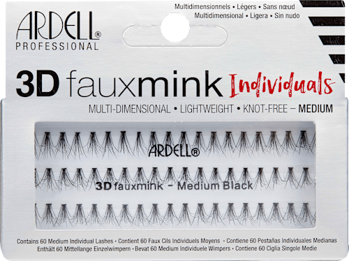 Künstliche Wimpern Set 3D Faux Mink Individuals Medium  ARDELL