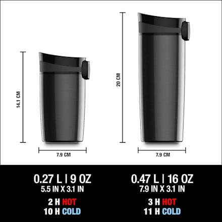 Kaffeebecher to-go Miracle schwarz 270ml SIGG