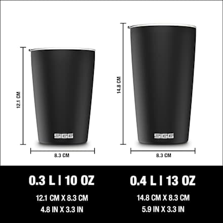 Kaffeebecher to-go Neso Cup schwarz 300 ml SIGG
