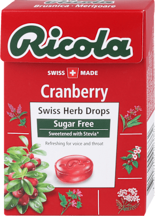 Biljni bomboni – brusnica Ricola