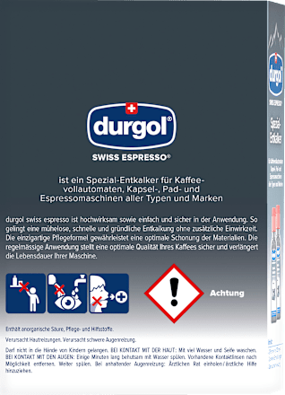 Entkalker Kaffeemaschinen swiss espresso durgol