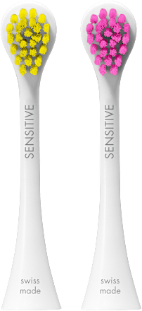 Náhradné hlavice Hydrosonic Sensitive žltá/ružová CURAPROX
