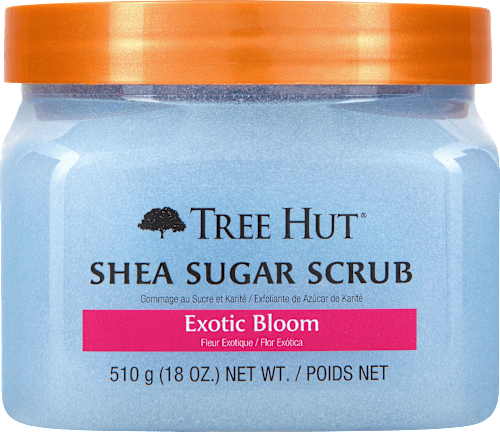 Sprchovací cukrový peeling Exotic Bloom  Tree Hut