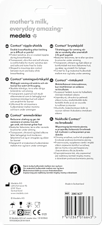 Silikonowe nakładki Contact, rozmiar S Medela