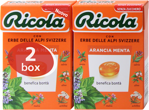 Caramelle Arancia Menta confezione doppia Ricola