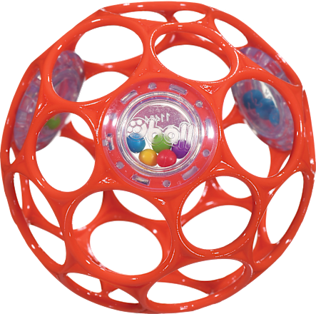 Ohybná loptička Oball Rattle - 0 m+ Oball