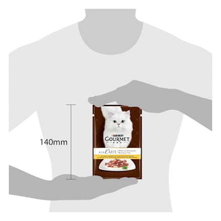 Nassfutter Katze mit Huhn & Spinat, a la Carte Purina Gourmet