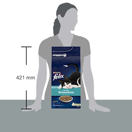 Trockenfutter Katze mit Lachs & Gemüse, seaside sensations Felix
