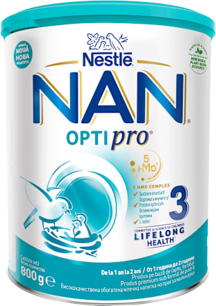 Преходно мляко за малки деца Optipro 3, 1+г Nestlé NAN