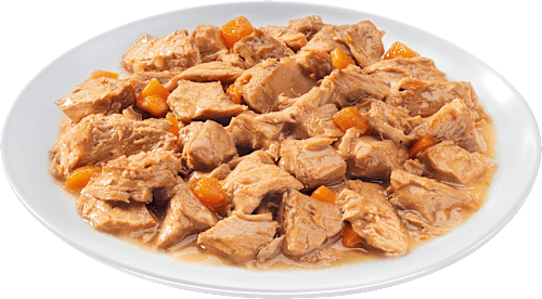 Nassfutter Katze Sensitive mit Huhn & Karotten, Multipack (4x85 g) PURINA ONE