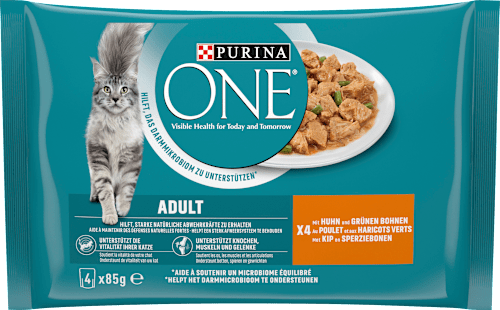Nassfutter Katze Adult Huhn & Grüne Bohnen PURINA ONE
