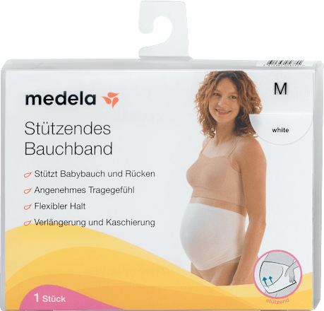 Stützendes Bauchband weiß - Größe M Medela
