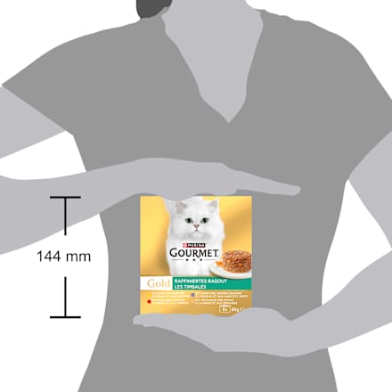 Nassfutter Katze raffiniertes Ragout Multipack (8x85 g) Purina Gourmet