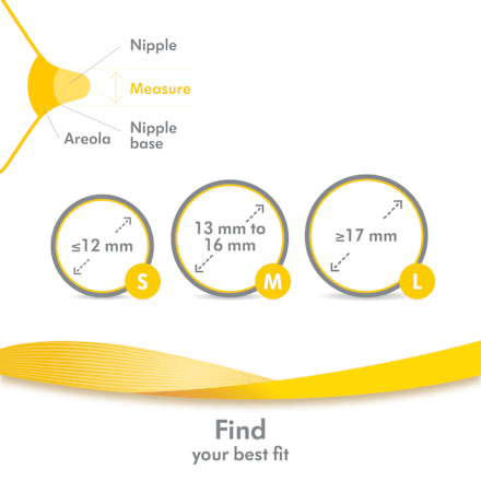 Silikonowe nakładki Contact, rozmiar S Medela