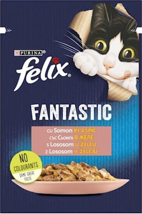 Fantastic potpuna hrana za odrasle mačke - losos u želeu Felix