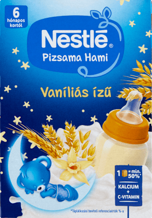 Pizsama Hami -  folyékony gabonás bébiétel vaníliás ízesítéssel 6 hónapos kortól Nestlé