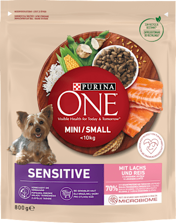 Karma sucha dla psów dorosłych, łosoś i ryż ONE MINI Delicate PURINA ONE