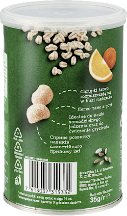 Snack od pšenice i zobi s mrkvom i narančom Gerber Organic