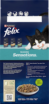 Trockenfutter Katze mit Lachs & Gemüse, seaside sensations Felix