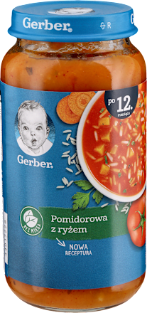 Obiadek zupa pomidorowa z ryżem Gerber