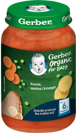 EKO kašica – povrće, teletina i krumpir Gerber Organic