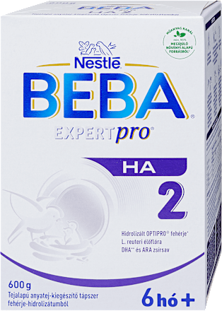 EXPERTPRO HA 2 Tejalapú anyatej-kiegészítő tápszer fehérje-hidrolizátumból 6hó+ BEBA