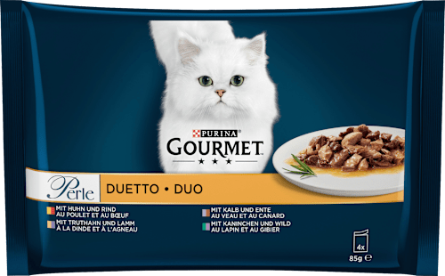 Nassfutter Katze Perle Duo Geflügel- & Fleischvariation Purina Gourmet
