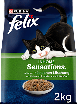 Trockenfutter Katze mit Huhn, Truthahn & Gemüse, Inhome Sensations Felix